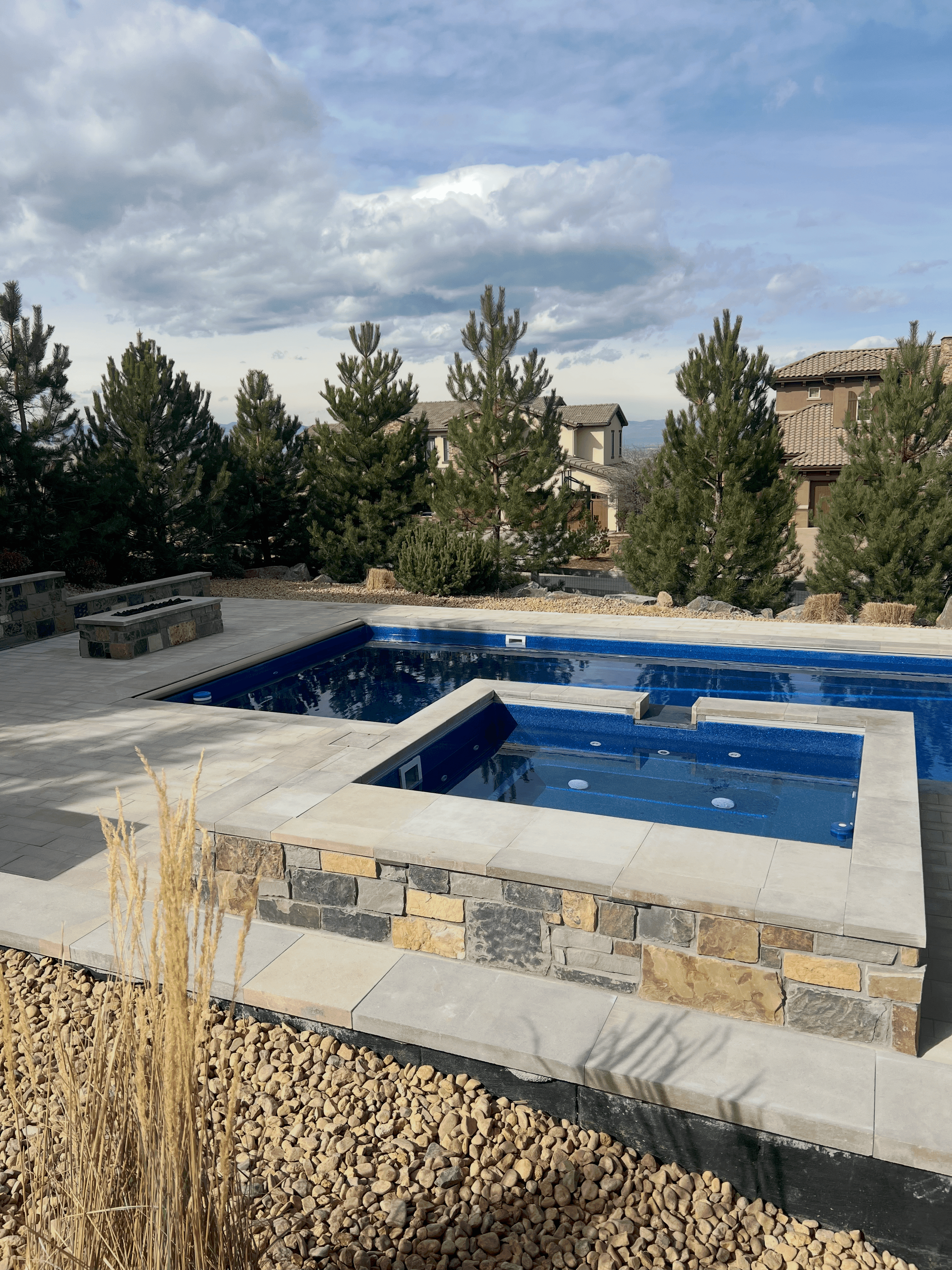 Stone veneer and paver walkway installation in Westminster, Colorado
