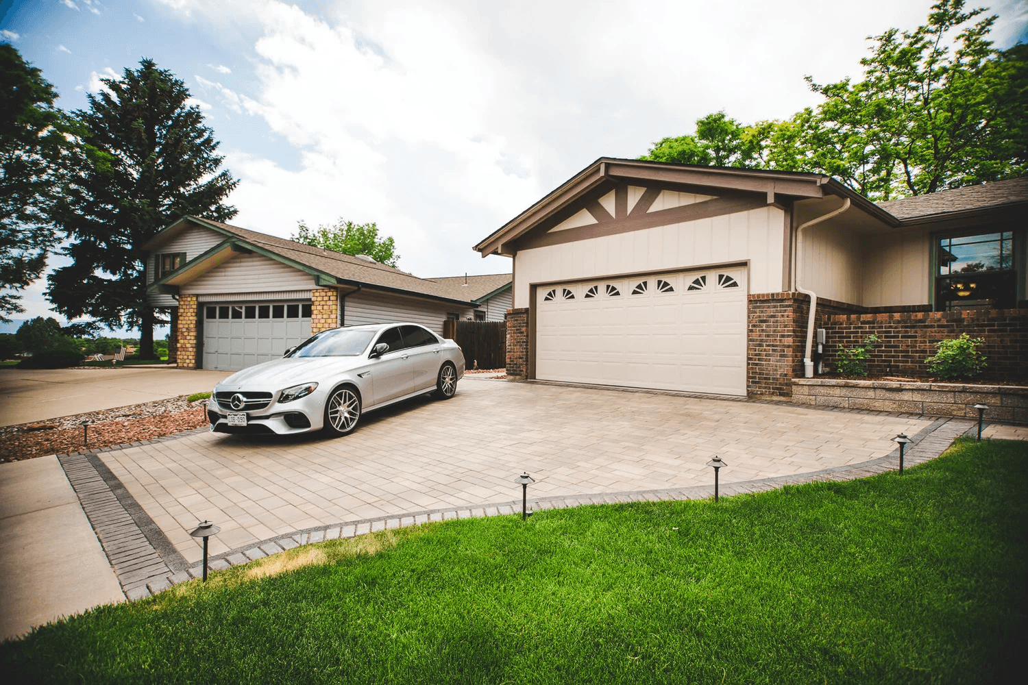 Custom pool and paver patio design in Erie, Colorado