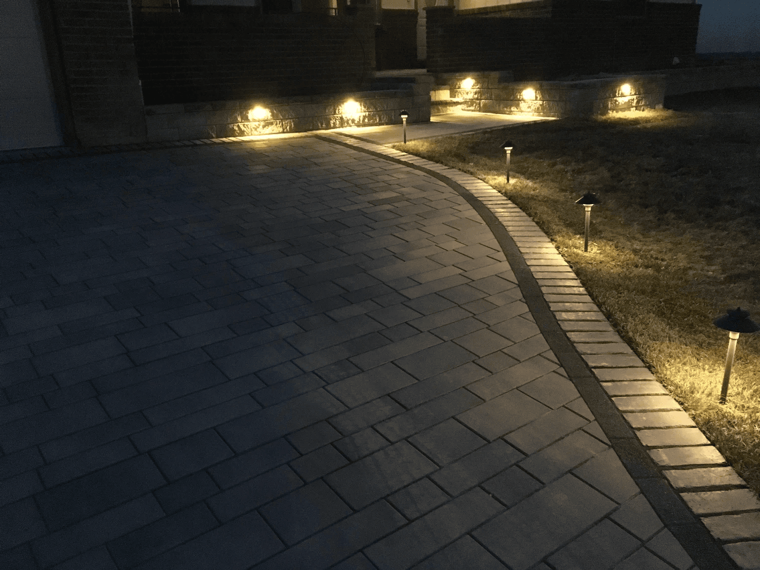 Residential pool build with retaining wall in Longmont, Colorado