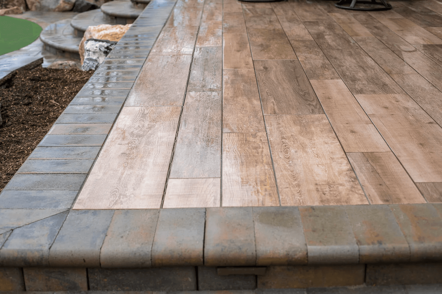 Custom swimming pool with fire feature in Westminster, Colorado