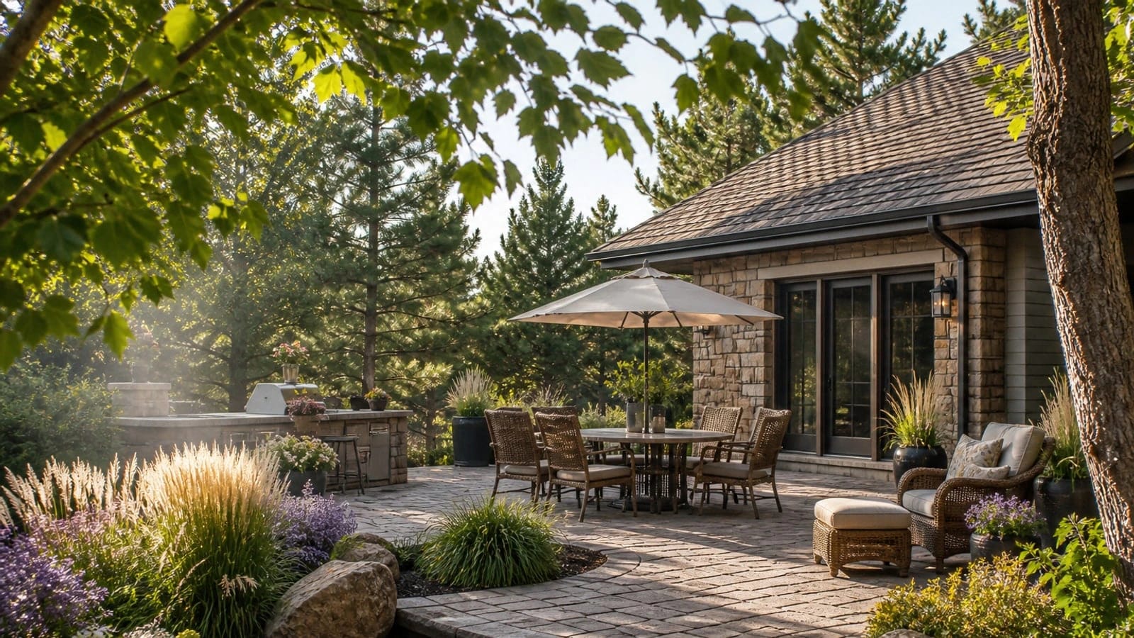 Outdoor living and hardscape in Louisville, Colorado