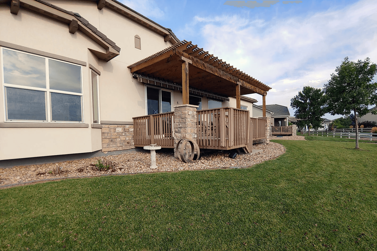 Before: Backyard patio transformation